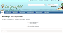 Tablet Screenshot of designerspiele.com